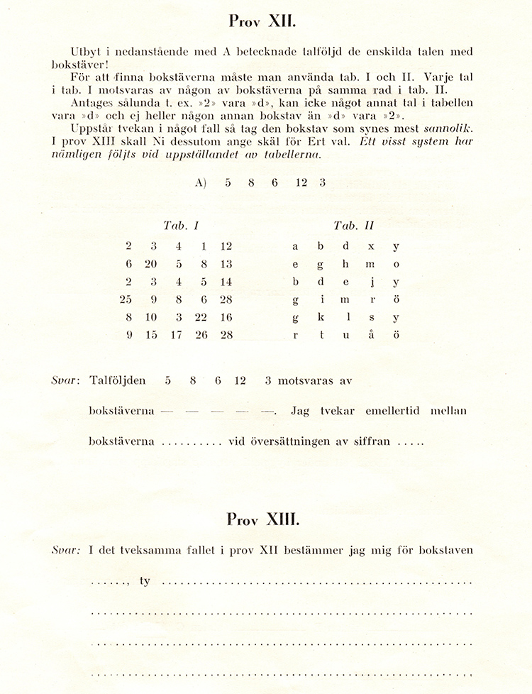 Gulnat papper med hela uppgiften (finns transkriberad i nyhetstexten).